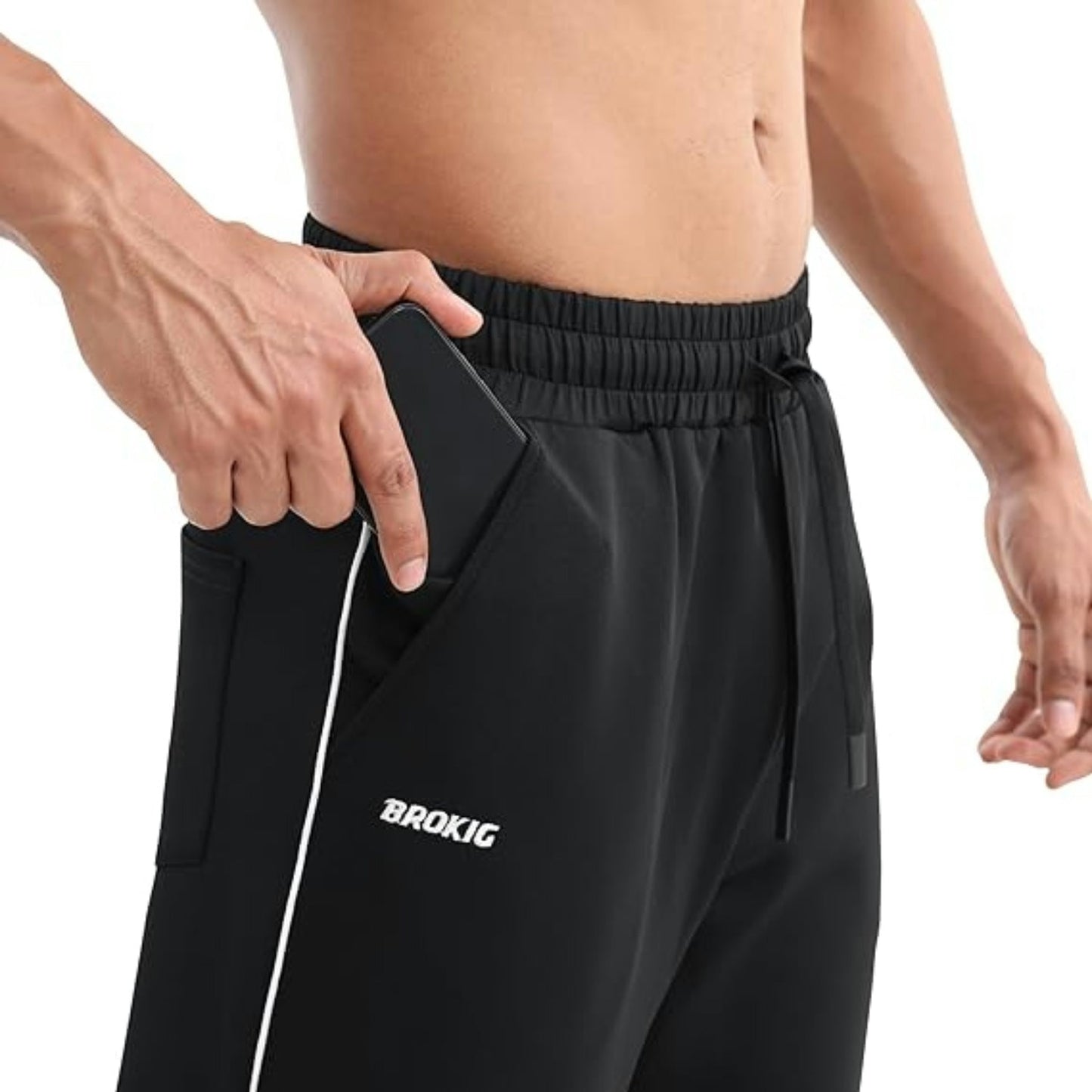 Open Bottom Loose Gerade Joggers