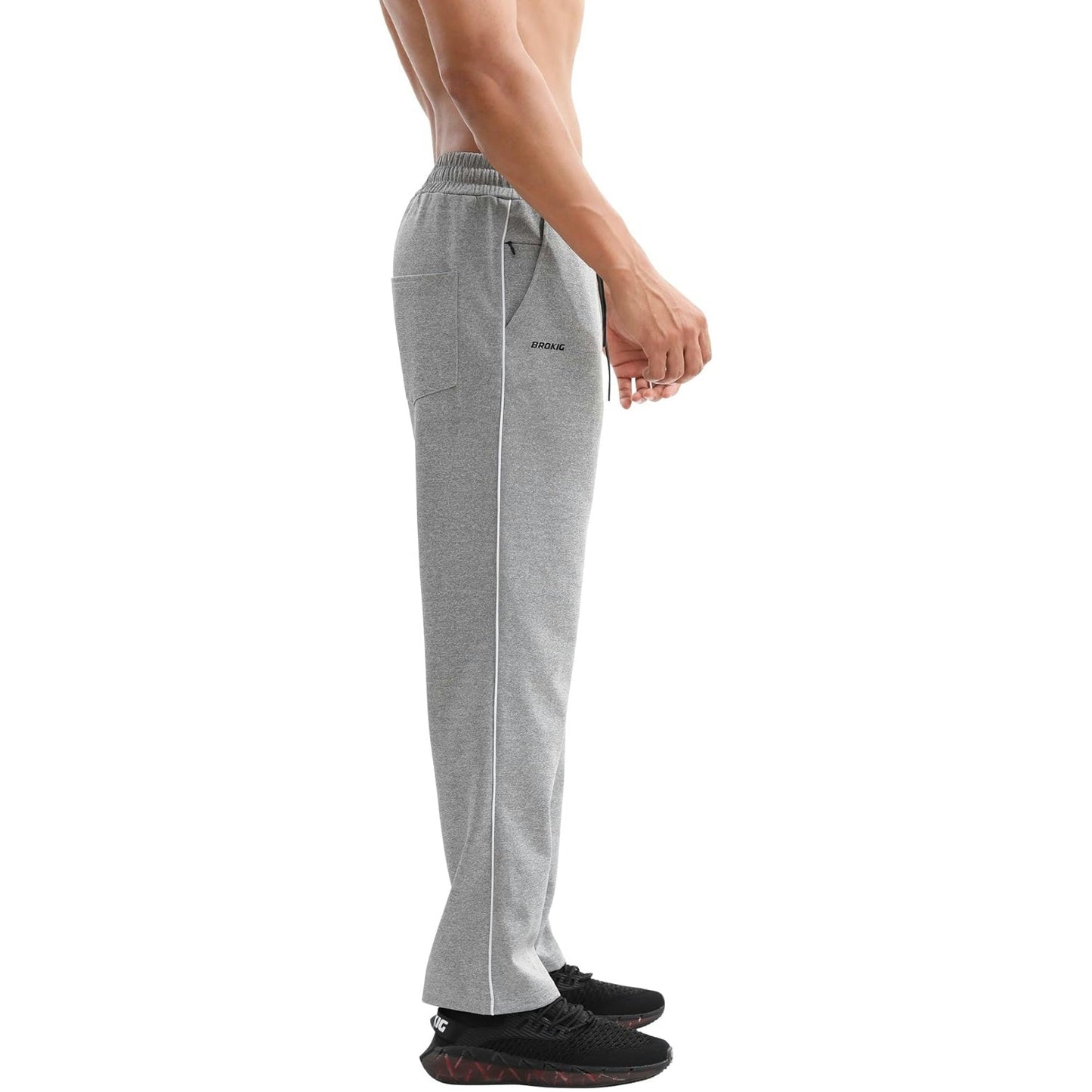 Open Bottom Loose Gerade Joggers
