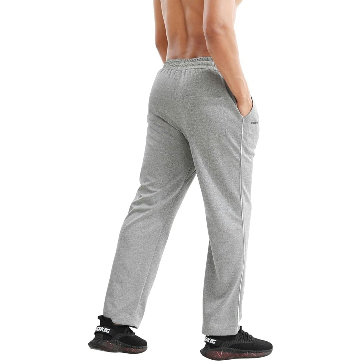 Open Bottom Loose Gerade Joggers