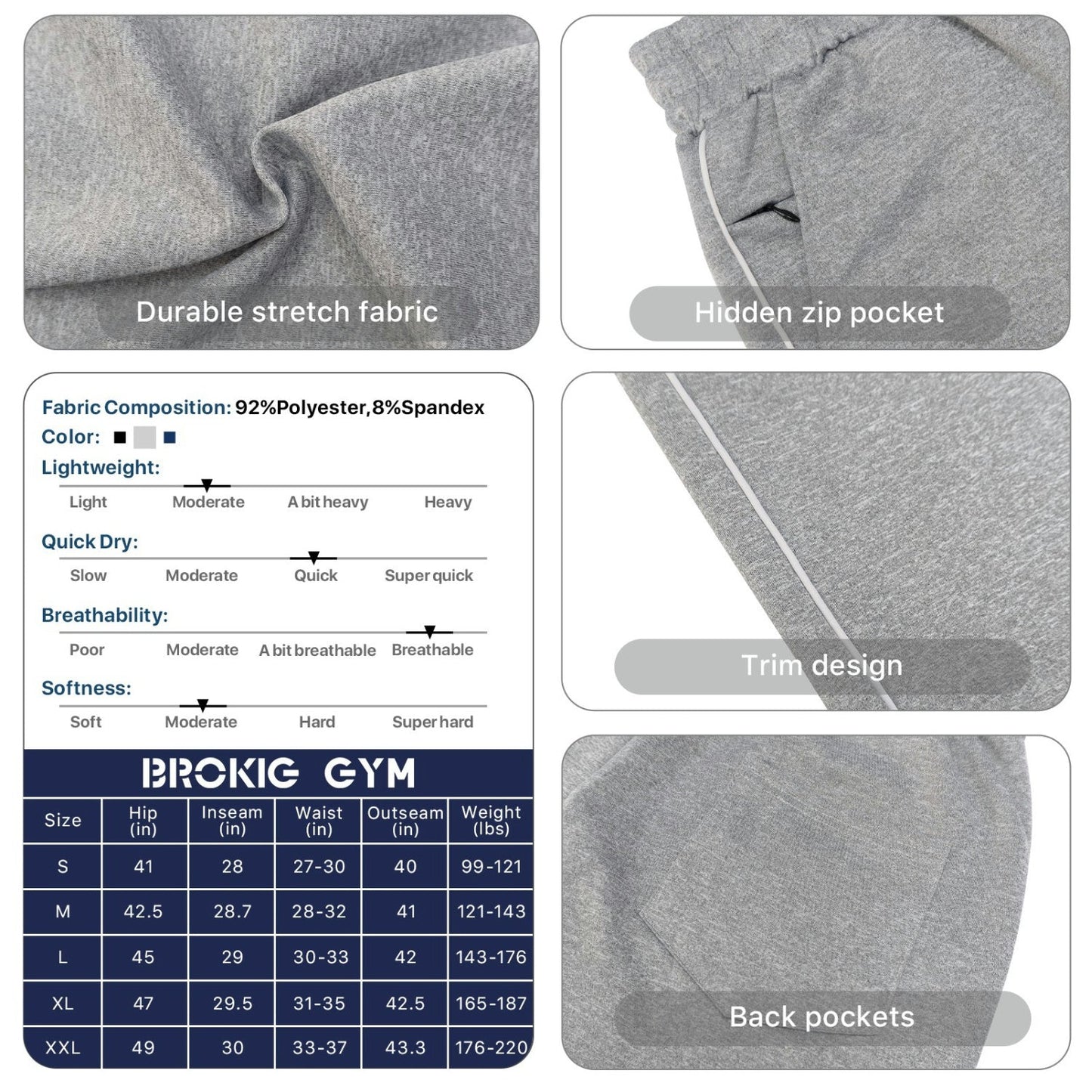 Open Bottom Loose Gerade Joggers