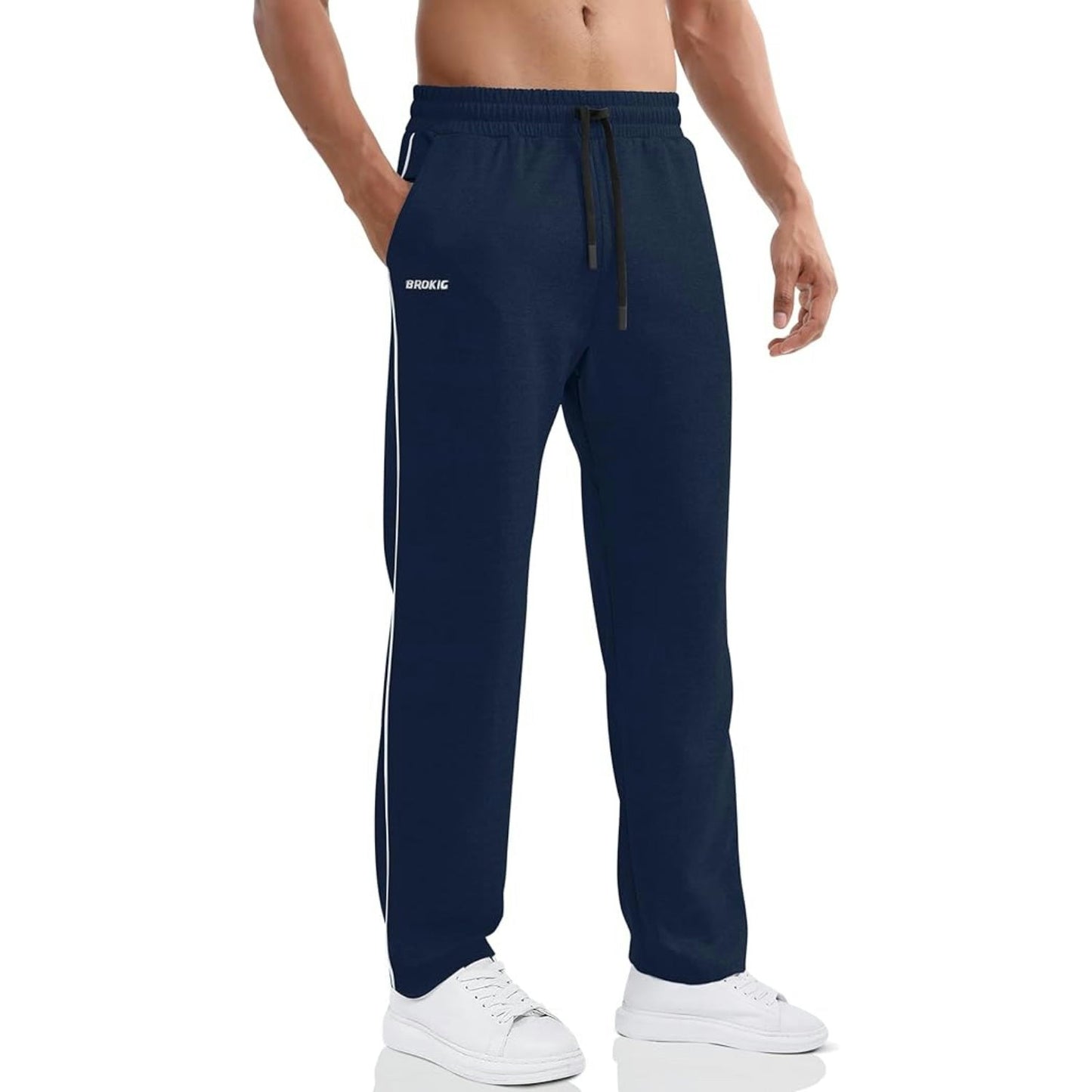 Open Bottom Loose Gerade Joggers
