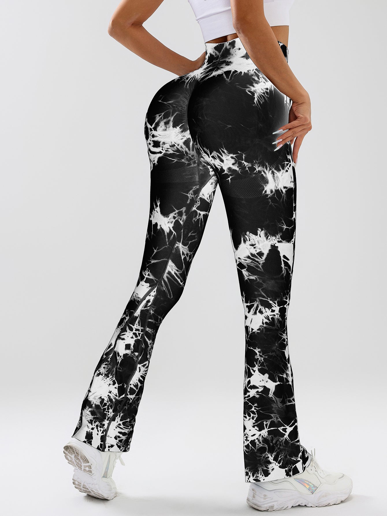 3 Pack Tie Dye Seamless High Waisted Workout Legging