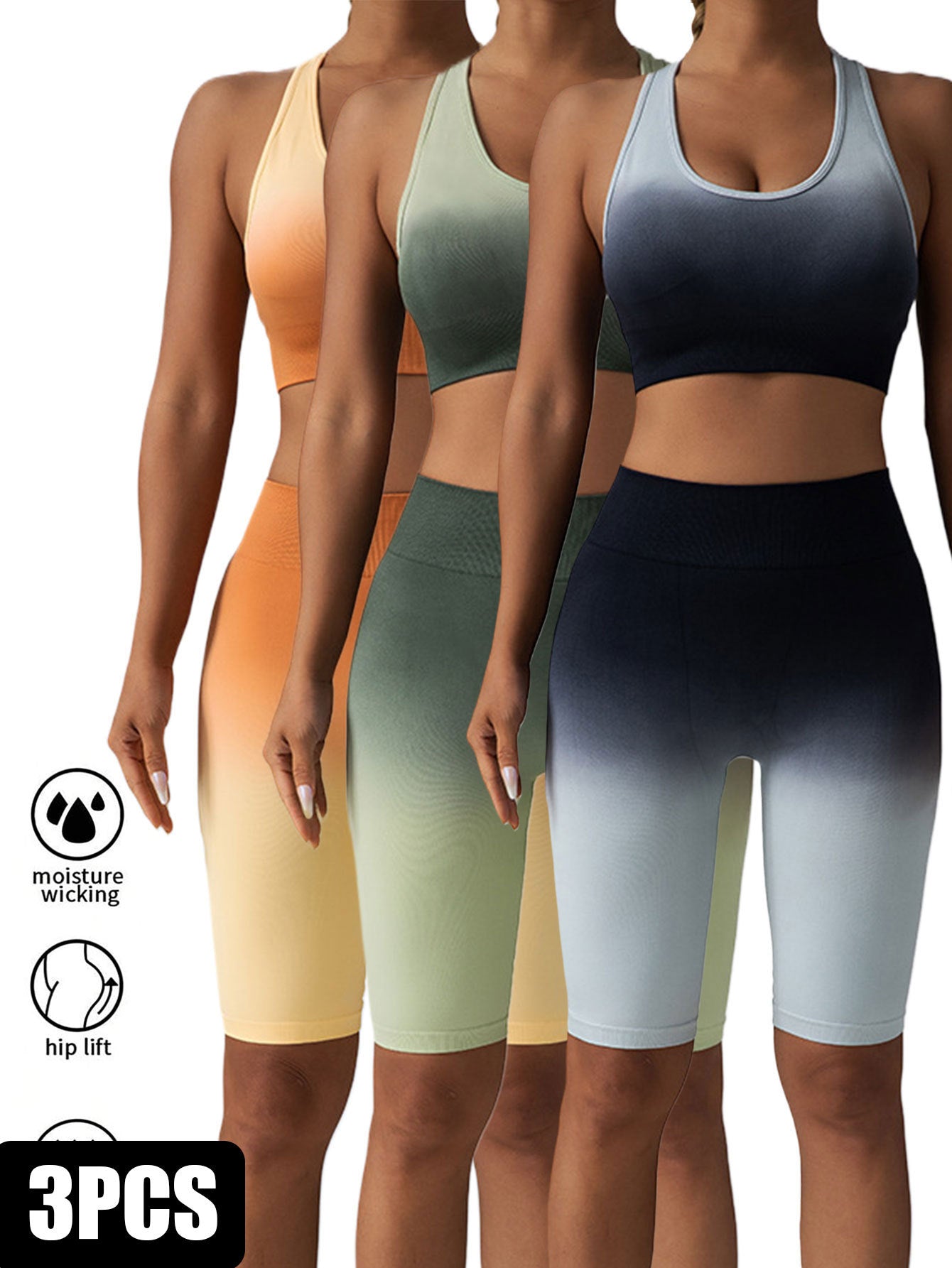 3 Pack Women Workout Shorts
