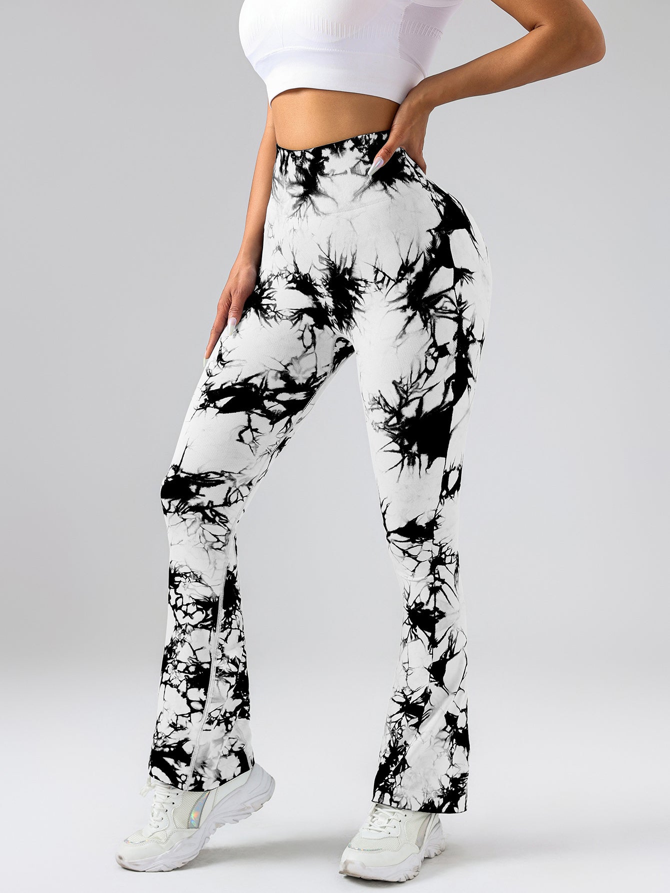 3 Pack Tie Dye Seamless High Waisted Workout Legging