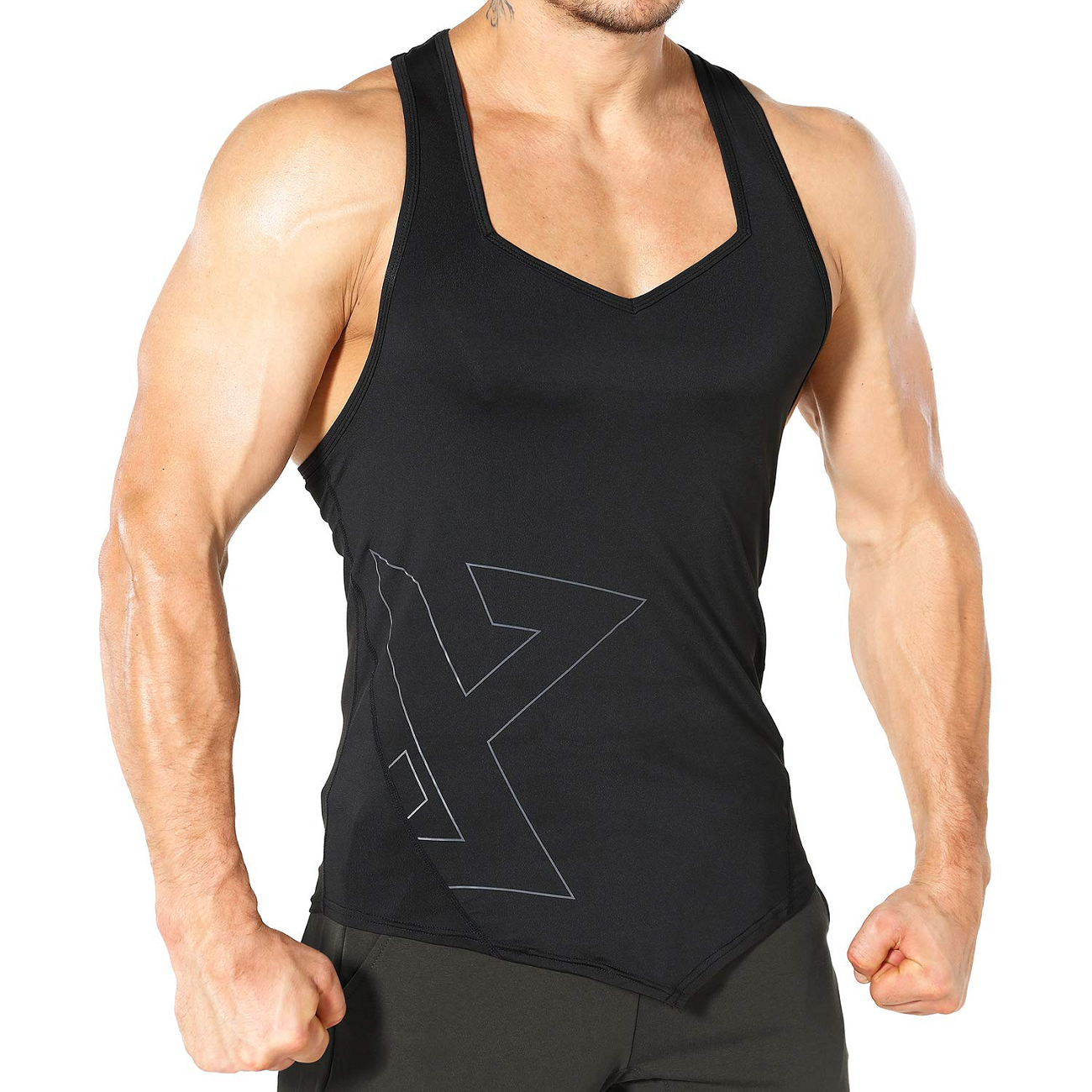 Y-Back Sleeveless Muscle Shirts